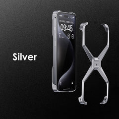 iPhone 13 Series Luxury Aluminum X Shaped Metal Phone Case