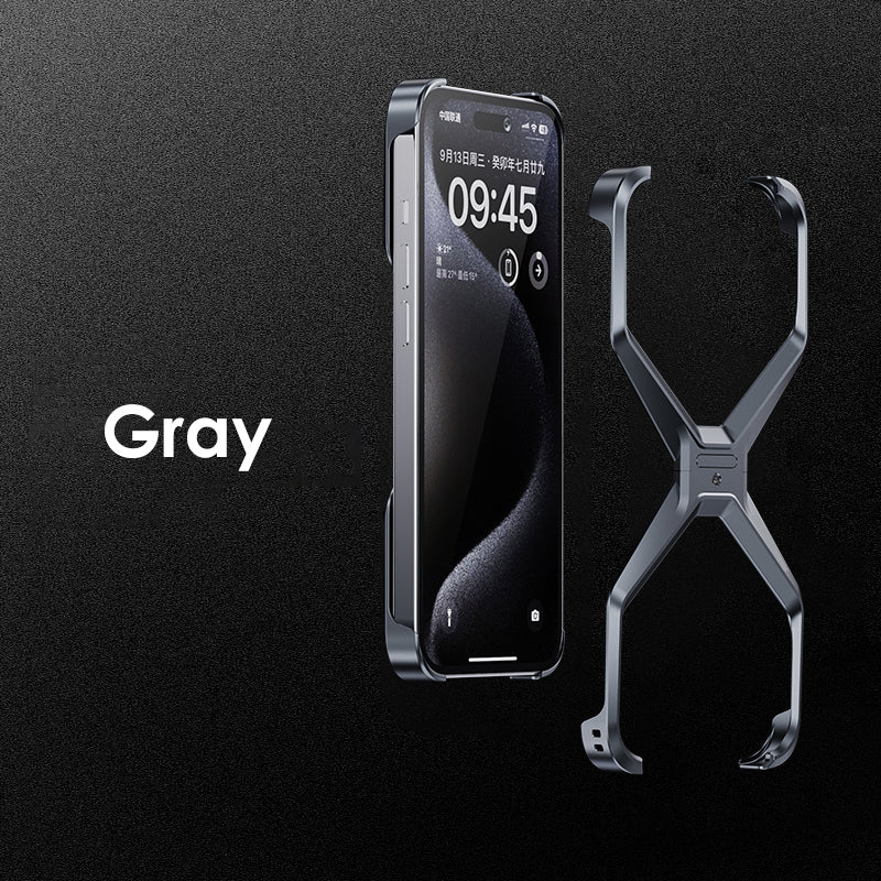 iPhone Series Luxury Aluminum X Shaped Metal Phone Case