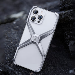 iPhone Series Luxury Aluminum X Shaped Metal Phone Case